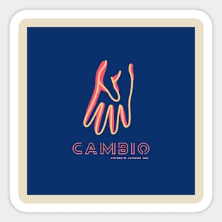 Cambio Baseball Sign Sticker